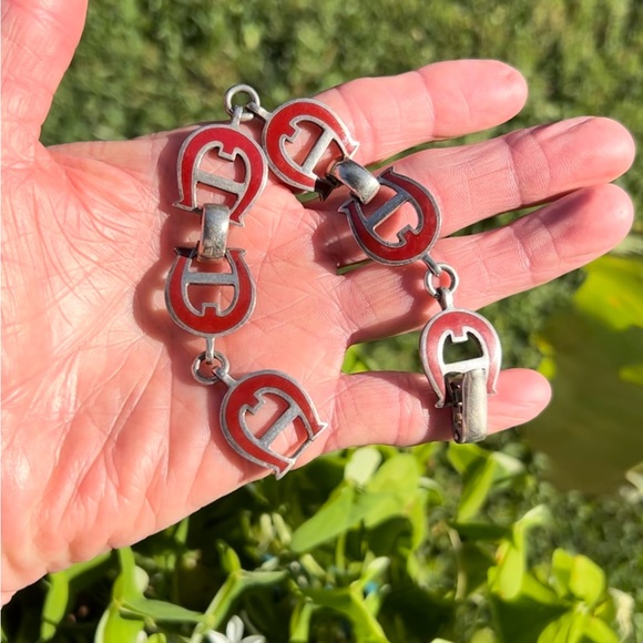 70’s Sterling Silver Italian Milor link cuff . - Picture 1 of 4